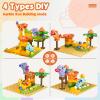 Fygurso Marble Runs for Kids 4-8, Dinosaur Toys, Interactive Learning STEM Building Toys with 4 Race Track, Compatible with All Major Brands for Kids Ages 3 4 5 6 7 8+ Boys Girls Gifts (Yellow) view 4