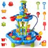 3 in 1 Flower Shape Water Table with Pump for Toddler Kids Ages 3-5 4-8, Summer Outdoor Toys Kids Beach Toys Water Play Sensory Table, Birthday Party Gifts for Toddler Boys Girls Ages 3 4 5 6 7 8 view 1