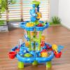 3 in 1 Flower Shape Water Table with Pump for Toddler Kids Ages 3-5 4-8, Summer Outdoor Toys Kids Beach Toys Water Play Sensory Table, Birthday Party Gifts for Toddler Boys Girls Ages 3 4 5 6 7 8 view 3