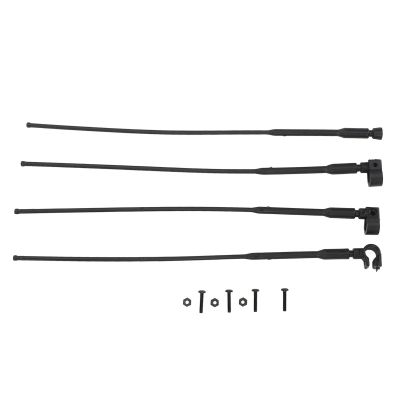 4pcs RC Car Antennas, Simulation Decoration Accessories Compatible for Axial SCX10 90046 UTB10 Capra RC Crawler Car