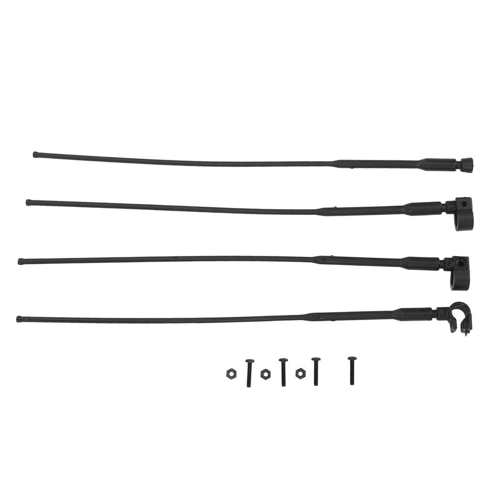 4pcs RC Car Antennas, Simulation Decoration Accessories Compatible for Axial SCX10 90046 UTB10 Capra RC Crawler Car