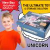 SOYUOI Ultimate Transforming Unicorn Car Toy - Collision to Magical Unicorns!2Pcs Transforming Car-Robot for Kids, Automatic Deformation of Magnetic Connections. (Blue) view 2