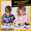 SOYUOI Ultimate Transforming Unicorn Car Toy - Collision to Magical Unicorns!2Pcs Transforming Car-Robot for Kids, Automatic Deformation of Magnetic Connections. (Blue) view 3