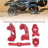 Aluminum Alloy Steering Group Servo Protector Mount Kit for VXL 1/16 RC Car (Red) view 4