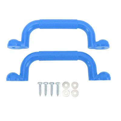1 Pair Playground Grips, Professional Versatile Safety Hand Grips for Playset Climbing Frame Play House (Blue)
