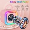 Mini Karaoke Machine for Kids, Girl Toys Gifts, Kids Karaoke Wireless Microphone for 4,5,6,7,8,9,10,11,12 Years Old Boys and Girls Christmas Party Gifts Toys (Pink) view 3