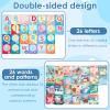 26Pcs Soft Alphabet Cards Educational Baby Cloth Alphabet Flash Cards with Storage Bag Interactive ABC Flash Cards Washable Soft Letter Cards for Baby Infant Toddlers Kids view 4