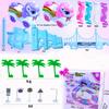 Tracks Car Toys Set for 2 3 4 5 6 7 Year Girl Toddler, 248 PCS Pink Magic Bendable Race Track Toy with 1Unicorn Car Toy and 1 Pink Train, Birthday Gift Idea for Kid view 3