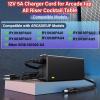 12V Charger for Arcade1up Game Machine, Power Cord AC Adapter for ARCADE1UP Riser Cocktail Table Arcade 1up RYJ0136PAU0 RYJ0136PAU1 RYJ0136PAU2 RYJ0136PAU3 RYJ0136PAU4 RYJ0136PAU5 BIton BI36-120300-U2 view 3