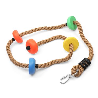 2m Disc Swing Rope, Climbing Rope with Hook Plastic Climbing Swing for Children Balconies Courtyards Outdoor