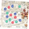 Toyvian 49pcs Bingo Balls Bingo Birthday Decorations Hollow Ball Props Raffle Numbers Lottery for Entertainment view 2