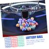 Toyvian 49pcs Bingo Balls Bingo Birthday Decorations Hollow Ball Props Raffle Numbers Lottery for Entertainment view 3