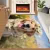 Area Rugs 8x10 Happy Golden Retriever Rug, Cute Dog Rugs for Bedroom, Kids Rug Non-Slip Low Pile Washable Carpet for Living Room Nursery Study Room Gaming Room Kindergarten view 3