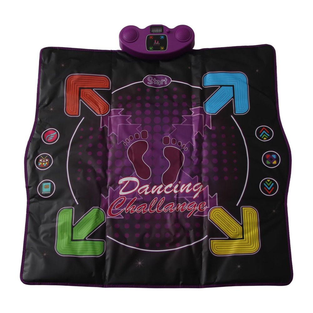 Dance Mat, Non Slip Safe 4 Game Modes for Kids and Adults, Improves Reflexes and Creativity with Music Education (Not Light Up