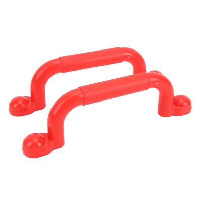 1 Pair Playground Grips, Professional Versatile Safety Hand Grips for Playset Climbing Frame Play House (Red)