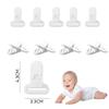 100Pcs Clips Holders Suspender Mitten Binky Clip for DIY Teething Blankets Bib Holder Suit for 20-25 mm Ribbon view 2