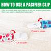 100Pcs Clips Holders Suspender Mitten Binky Clip for DIY Teething Blankets Bib Holder Suit for 20-25 mm Ribbon view 4