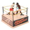 Clockwork Boxing Toy, Interactive Retro Windup Tin Toy Clockwork Boxing Ring Tin Toy, Decorative Display for Home Wine Bar view 1