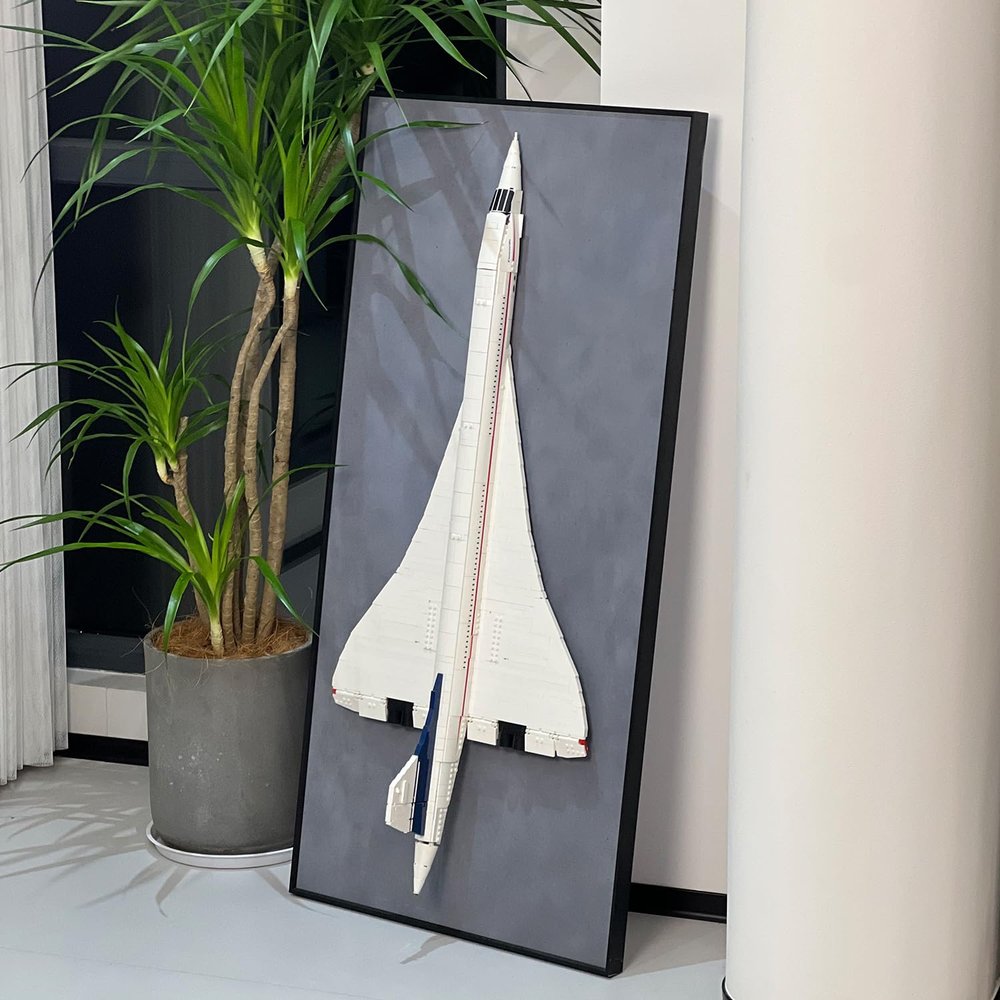 iLuane Display Wallboard for 10318 Building Kit, Adult Collectibles Wall Mount, Home or Office Dcor (No Car Included)