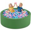 Aunekiv 47.2" x 15.7" Foam Ball Pit for Toddlers, Baby Round Balls Pool for Babies 1-3, Kids Play Ball Pits Ideal Gift for Boys and Girls, Balls Not Included, Green view 1