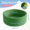 Aunekiv 47.2" x 15.7" Foam Ball Pit for Toddlers, Baby Round Balls Pool for Babies 1-3, Kids Play Ball Pits Ideal Gift for Boys and Girls, Balls Not Included, Green view 2