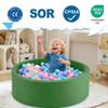 Aunekiv 35.4" x 11.8" Foam Ball Pit for Toddlers, Baby Round Balls Pool for Babies 1-3, Kids Play Ball Pits Ideal Gift for Boys and Girls, Balls Not Included, Green view 3