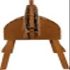 small foot Brown Wood, Weatherproof, Aerobatic Horse, 12666 view 4