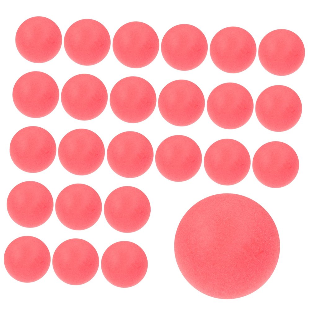 NAMOARLY 100pcs Seamless Plastic Lottery Game Balls Table Tennis Balls for Parties DIY Crafts and Carnival Activities