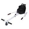 reukmuuc Hoverboard Seat Attachment, Adjustable Go Kart Kit with 360 Drifting Wheel, Universal Hoverboard Kart for 6.5"-10" Hoverboards, Durable and Easy to Steer White view 1