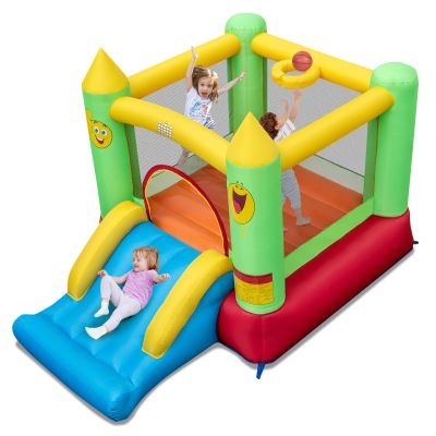 BOUNTECH Inflatable Bounce House, Bouncy House for Kids 3-10 Indoor Outdoor with Heavy Duty Jumping Area, Slide, Mini Bounce House with Slide for Toddler Boys Girls Birthday Backyard Party Gifts