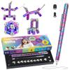 Magnetic Fidget Pen  Writing Tool & Spinner Toy Combo with 13 Colorful Fun Rings, Stress Relief & Focus Gift for Kids 8+, Teens & Adults, Novelty Christmas Stocking Stuffer, Office & Study Toy view 1