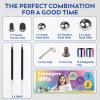 Magnetic Fidget Pen  Writing Tool & Spinner Toy Combo with 13 Colorful Fun Rings, Stress Relief & Focus Gift for Kids 8+, Teens & Adults, Novelty Christmas Stocking Stuffer, Office & Study Toy view 4