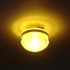 Waldosia 1:12 Scale Dollhouse Miniature LED Clear Etched Ceiling Lamp (Gold) view 4
