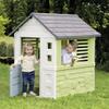 Smoby Life - Jolie Playhouse (98 x 110 x 127 cm) with 59% Recycled Content - Weatherproof Garden Shed for Children with Windows - Outdoor Children's House for Garden or Patio - from 2 Years view 4