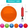 GCQJOQ 6 Pcs 6 Inch Inflatable Bouncy Balls, with 1 Hand Air Pump, Orange view 2