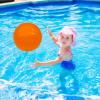 GCQJOQ 6 Pcs 6 Inch Inflatable Bouncy Balls, with 1 Hand Air Pump, Orange view 3