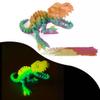 9.84" 3D Printed Dinosaur, Articulated Dinosaur Fidget Toy, Flexible Pearly Sheen Tyrannosaurus Home Office Decor Desk Toy L-Rainbow (Effect Random) view 1