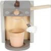 Small Foot Tasty Coffee Makers Set, Wood, Grey, with Milk Foam Coins and Hoods, Kitchen Accessories for Children from 3 Years, 12680 view 2
