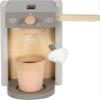 Small Foot Tasty Coffee Makers Set, Wood, Grey, with Milk Foam Coins and Hoods, Kitchen Accessories for Children from 3 Years, 12680 view 3