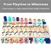 BEKILOLE Wooden Montessori Toys for Kids Number Puzzles Sorter Counting Shape Stacking Preschool Toys for Boy Girl Toddler Learning Math Blocks 3+ Year Old Girl Gifts view 4