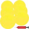 GCQJOQ 6 Pcs 6 Inch Inflatable Bouncy Balls, with 1 Hand Air Pump, Yellow view 1