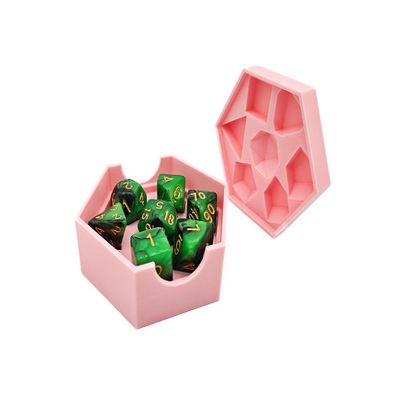 Clever Contraptions Dragons Dice Container  Fantasy Dice Holder for Tabletop Gaming (White)