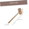 WHAMVOX Easter Mini Hammer Wooden Boys and Girls Hammer Toys Crab Hammer Small Hammer Kitchen Hammer Boys and Girls Hammer Toy view 2