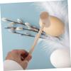 WHAMVOX Easter Mini Hammer Wooden Boys and Girls Hammer Toys Crab Hammer Small Hammer Kitchen Hammer Boys and Girls Hammer Toy view 3