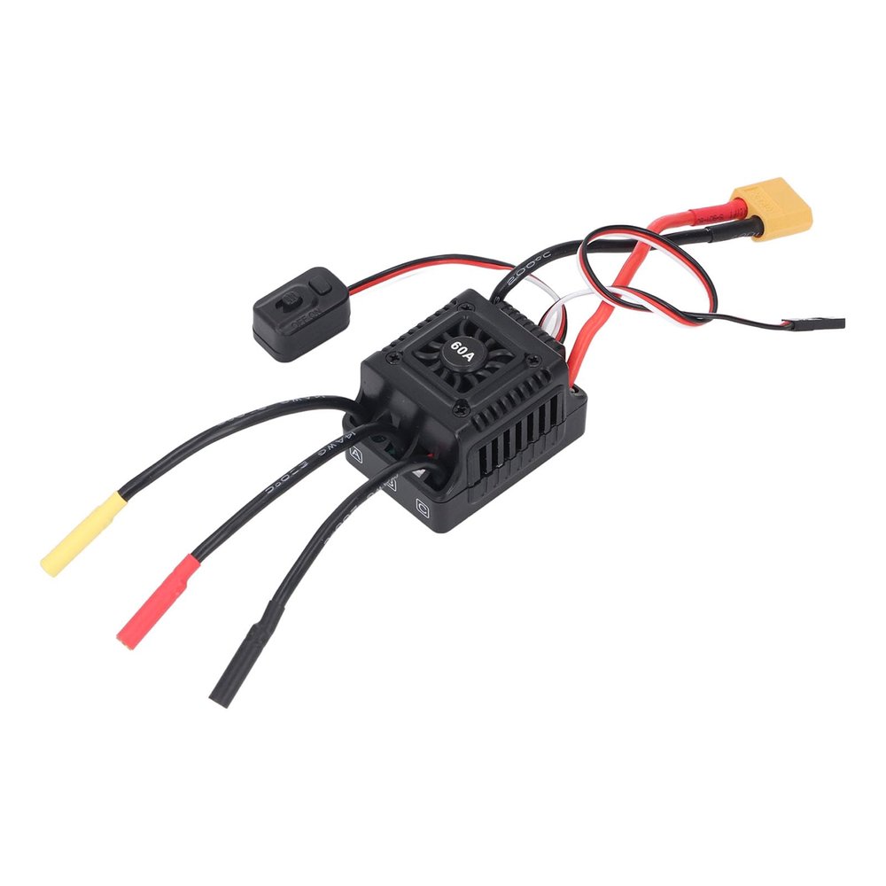 60A ESC RC Brushless ESC BEC 6Amp 6V Proportional Braking Electronic Speed Controller 1/10 Off Road Buggy Short Course Truck