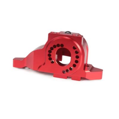 Aluminum Alloy Motor Plate Upper Spur Gear Cover for 1/10 RC Car Crawler TRX4 Chassis Bronco Defender Sport K5 TRX6 8290 Upgrade (Red Set)