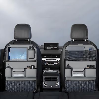 2 Pcs Car Seat Organiser for Kia Sonet/Seltos/Carnival KA4 YP VQ GQ UP Waterproof Kick Mats Car Back Seat Protector Car Seat Storage Holder,A