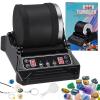 PODEC Professional Rock Tumbler Kit, Electric Rock Tumbler Machine with LCD Display and Leakproof Rubber Barrel, 9-Speed Motor and 9-Day Timer Adjustable, for Tumbling & Rock Polisher Grit view 1