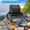 PODEC Professional Rock Tumbler Kit, Electric Rock Tumbler Machine with LCD Display and Leakproof Rubber Barrel, 9-Speed Motor and 9-Day Timer Adjustable, for Tumbling & Rock Polisher Grit view 2