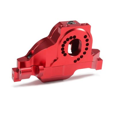 Aluminum Alloy Motor Plate Upper Spur Gear Cover for 1/10 RC Car Crawler TRX4 Chassis Bronco Defender Sport K5 TRX6 8290 Upgrade (Red Full Set)